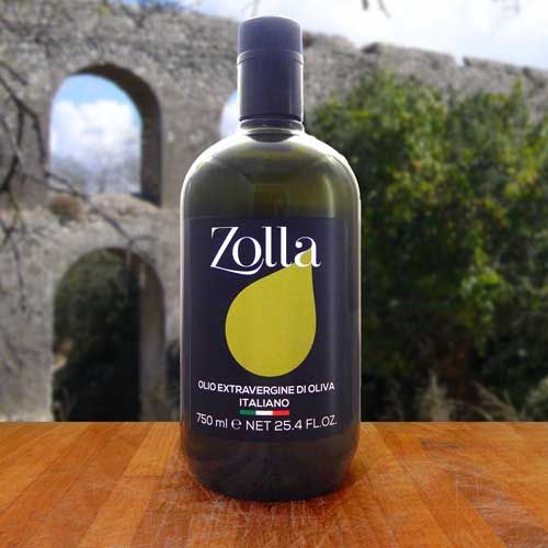 Bottiglia da 750 ml blend extravergine di oliva zolla